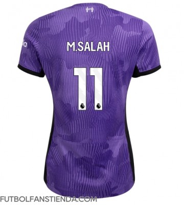 Liverpool Mohamed Salah #11 Tercera Equipación Mujer 2023-24 Manga Corta
